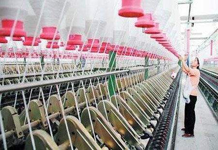 5月纺织业出厂价格同比上涨3.8%