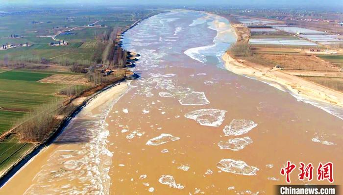 黄河山东段流凌长度增至426公里近期存在封河可能