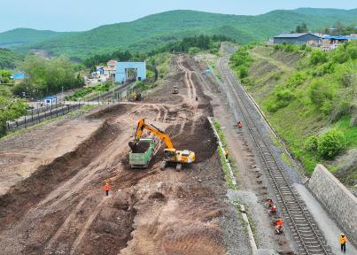 中欧班列“东通道”滨绥铁路区段改造工程开工建设
