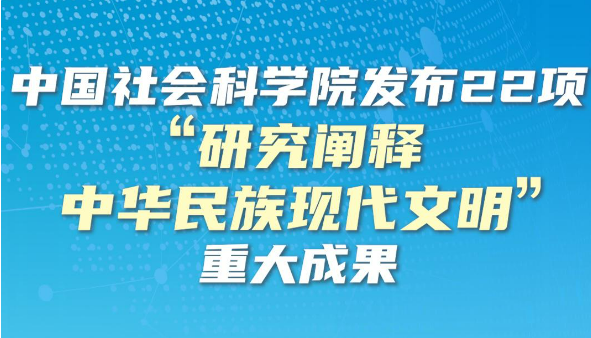 中国社会科学院发布22项“研究阐释中华民族现代文明”重大成果