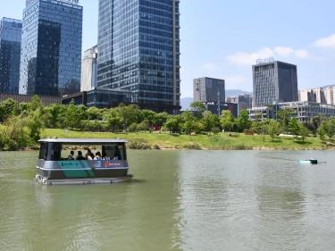 福建首个城市内河无人船系统在福州亮相