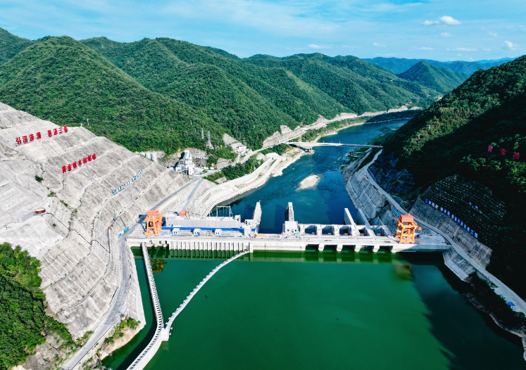 引汉济渭黄金峡水利枢纽工程全容量并网发电