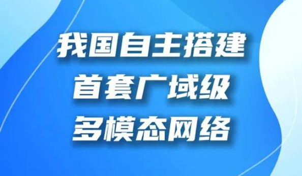 我国自主搭建首套广域级多模态网络