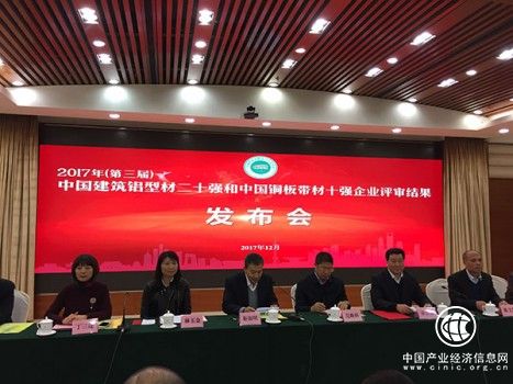 2017中国建筑铝型材二十强企业公示 兴发铝业蝉联榜首