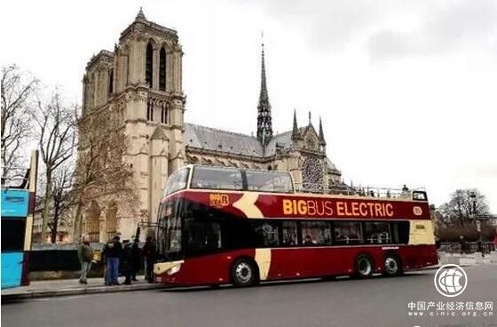 全球首创安凯纯电动双层敞篷观光车巴黎投运