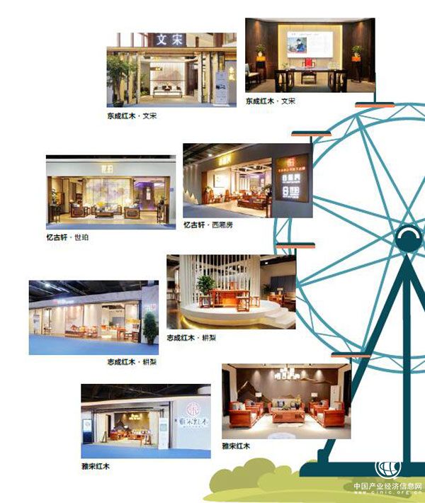 2019新中式红木家具展暨优选中式红木家具采购节打造“线下展览”和“线上展览”,打造一场看点十足的红木大秀(图为2018新中式红木家具展参展企业)