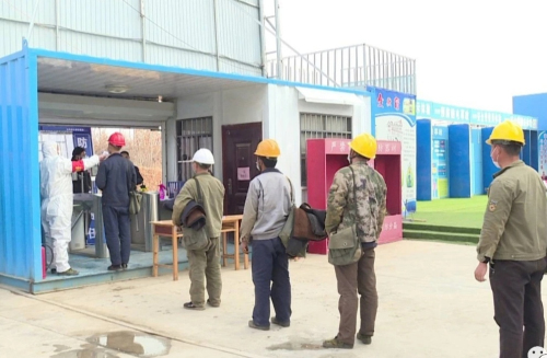 费县84个在建建筑项目复工复产