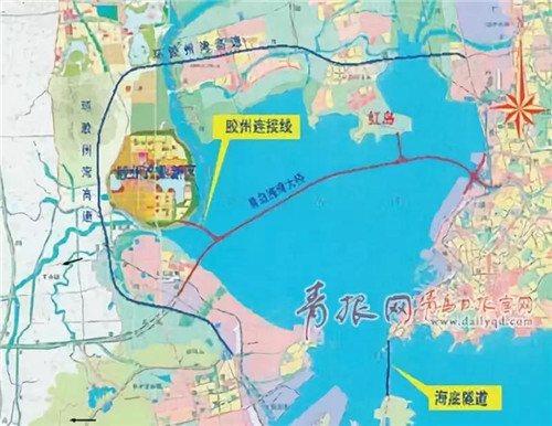 青岛胶州湾大桥胶州连接线3月30日零时正式开通