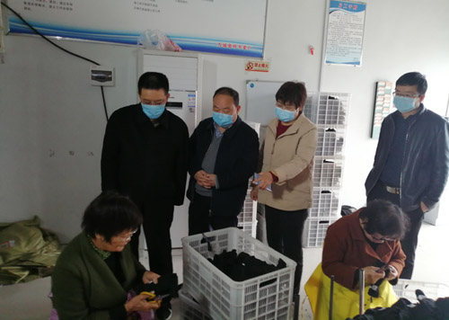 河南省方城县政协主席白洁到古庄店镇调研指导产业就业扶贫工作