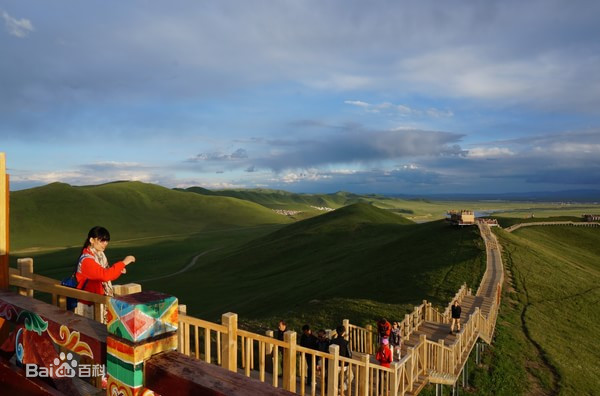 黄河流经四川省的第一个集镇——唐克镇