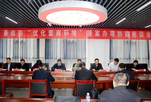 郯城县政协视察“优化营商环境”议案办理工作