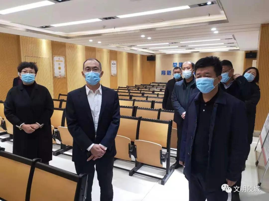 陵城区委领导一行调研新时代文明实践中心建设
