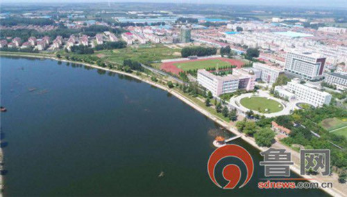 青岛胶州：澄月湖内“庞然大物”专吃水草跑得快 足球小镇水清岸绿