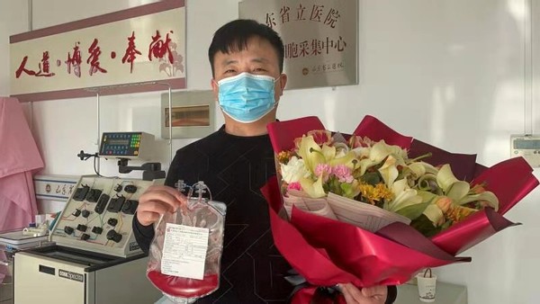 为救同一患者再捐淋巴细胞 乐陵市红十字会看望90后小伙捐献者