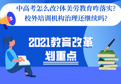 中高考、体美劳、校外培训……2021年这些都要改革！