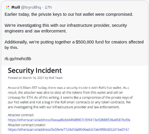 黑暗森林中的身份危机：透过Roll被攻击事件看区块链密钥保护的重要性
