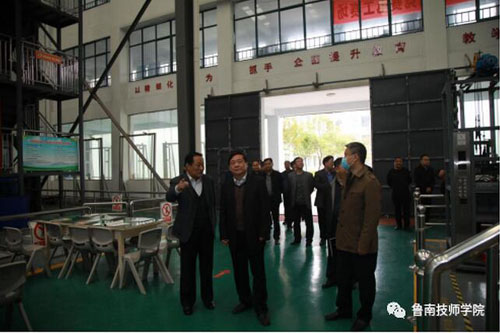 临沂市技师学院党委书记段卫东一行到鲁南技师学院考察交流