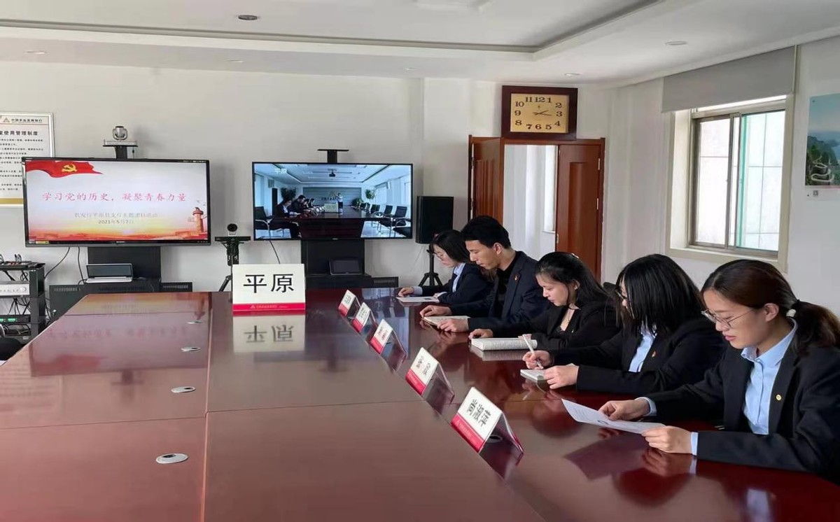 学习党史凝聚青春力量 农发行平原支行“五四青年节”主题团日活动