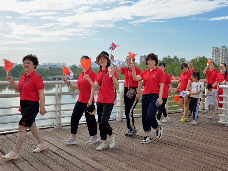 建行德州分行举办迎建党100周年健步行活动
