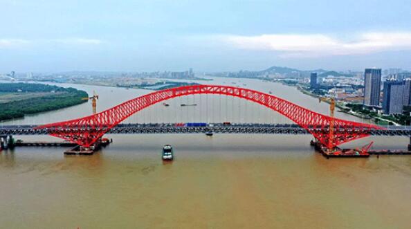 广东自贸区南沙新区明珠湾大桥通车