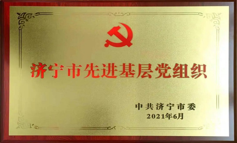 山东济宁惠丰粮食集团荣获“全市先进基层党组织”称号