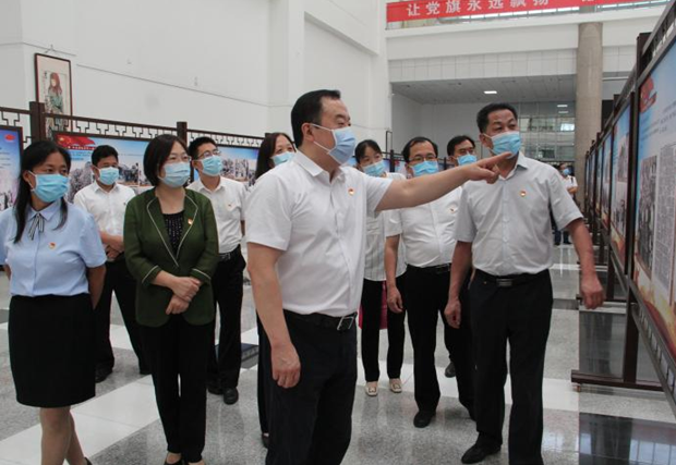 德州市中医院组织参观“市庆祝中国共产党成立100周年主题展览＂