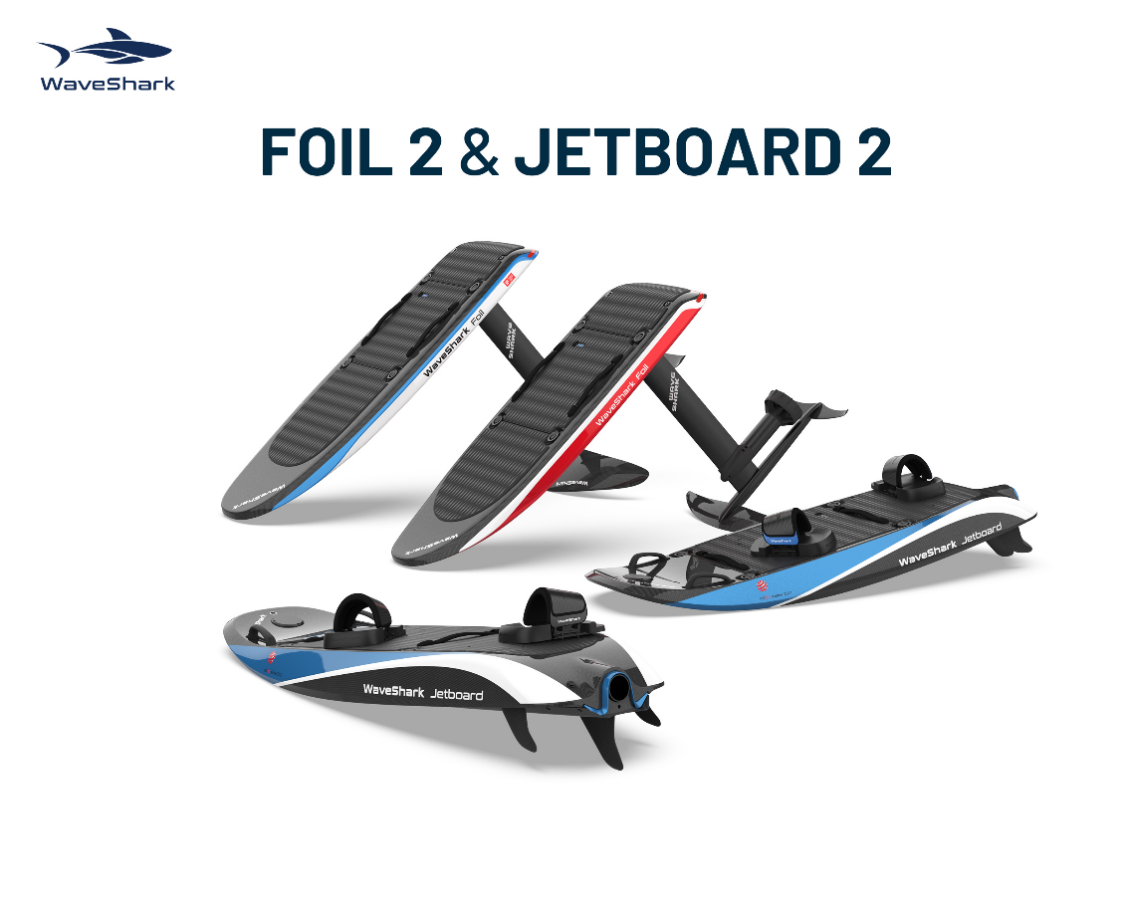  “水上超跑“全新升级，WaveShark小鲨鱼第2代4款电动冲浪板全球惊艳上市