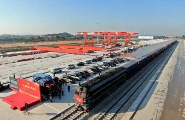 助推中欧班列扩量发展 广州国际港中欧班列站点正式启用