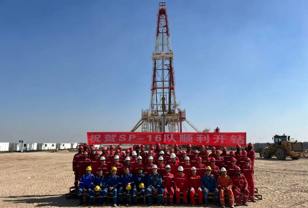 中国石化海外深井市场首部9000米钻机开钻