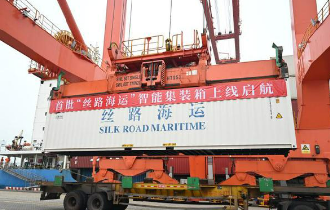 中国移动助力“丝路海运”全国首批智能集装箱上线启航