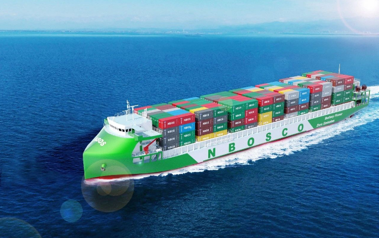 上海船院设计的全球最大纯电动敞口集装箱船设计建造合同正式签约