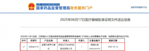 北芯新一代功能影像集成解决方案获批，开启冠脉精准介入新纪元