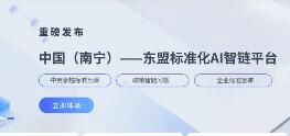 中国（南宁）-东盟标准化AI智链平台上线