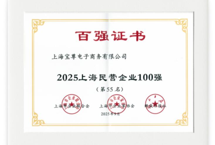 2025上海百强企业榜单重磅发布，宝尊电商蝉联四项殊荣