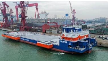 “领航者”海上火箭回收平台成功交付