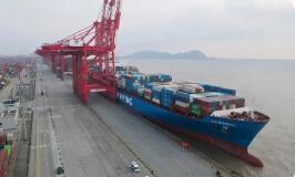 “钱凯—上海”海运航线进出口货值突破50亿元