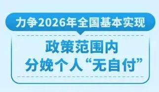 力争2026年全国基本实现政策范围内分娩个人“无自付”