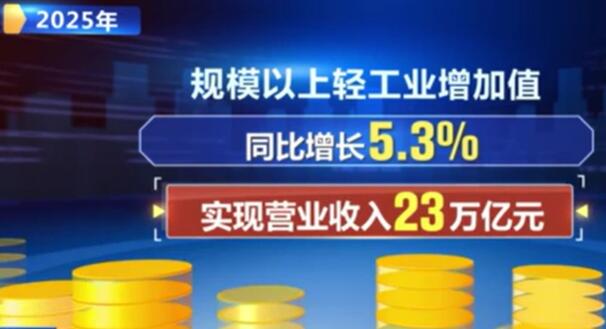 2025年我国轻工业经济运行稳中向好