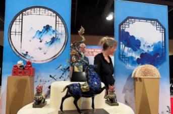 中国文创亮相洛杉矶 文化体验助力旅游推广