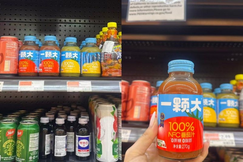 一颗大™出海北美再升级，100%NFC番茄汁上架美国多超市