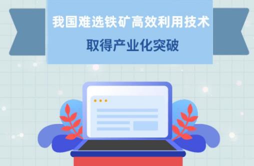 我国难选铁矿高效利用技术取得产业化突破