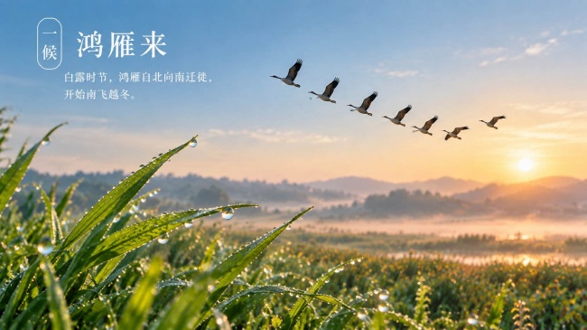白露三候映初心 实干笃行正当时