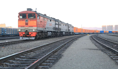 绥芬河铁路口岸进出境中欧班列大幅增长