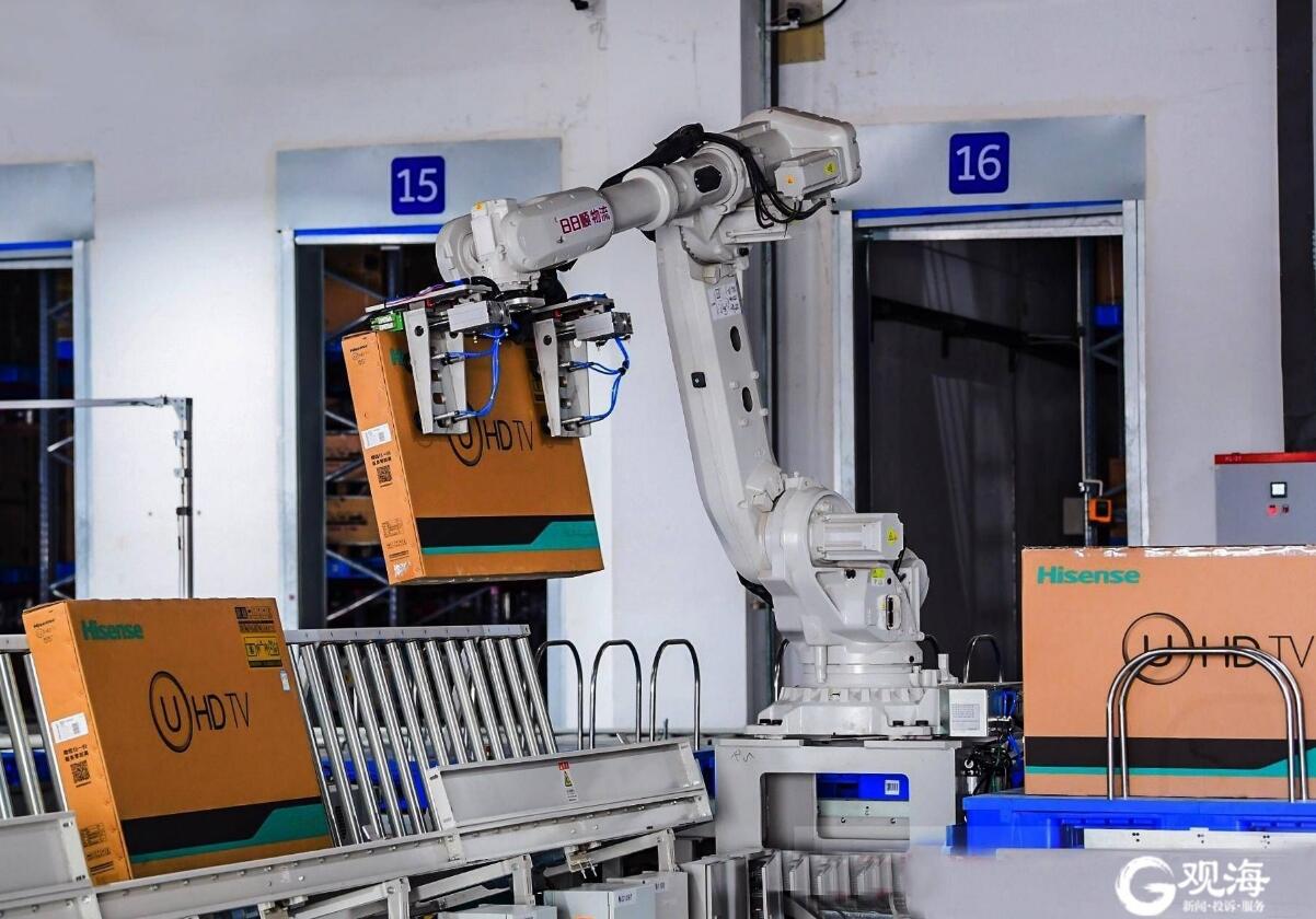 机器人挑选，自动化分拣……青岛5A级物流企业智能无人仓“双十一”放大招