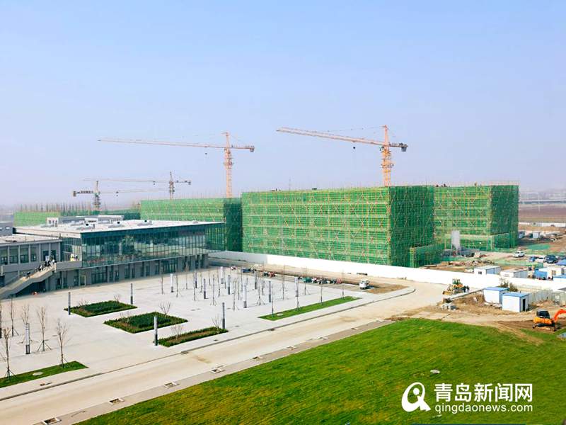 莱西这所高校二期工程封顶 