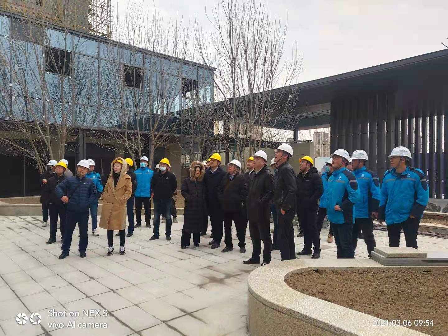 山东绿城万合房地产公司董事长徐国忠赴上海宝冶齐河百合新城书香园项目调研 