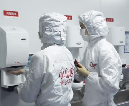 小仙炖鲜炖燕窝开放透明工厂直播展示生产的高标准