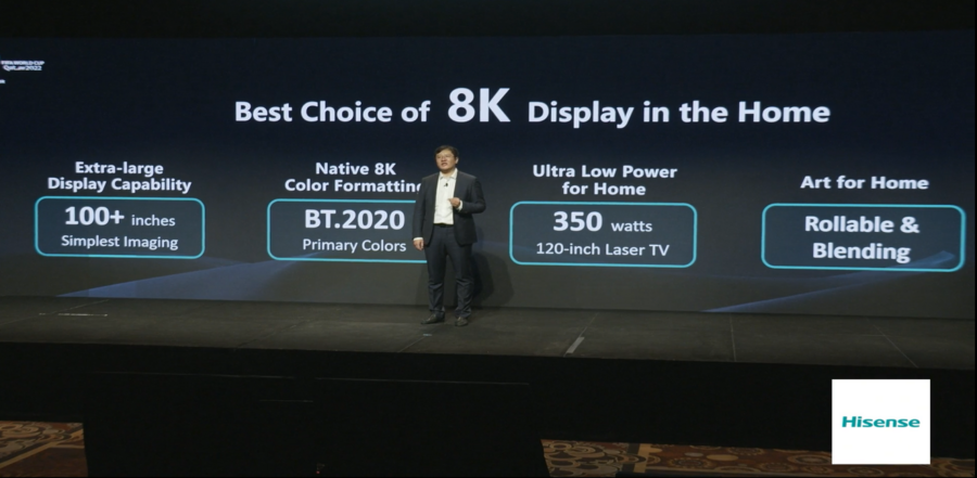 海信CES2022发布全球首个8K激光显示解决方案