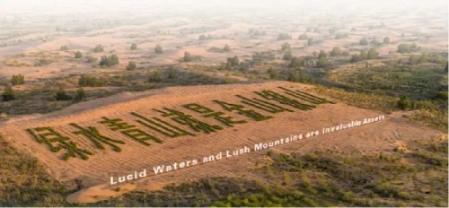 亿利生态将漫天黄沙变为“绿色银行”建立靓丽的风景线