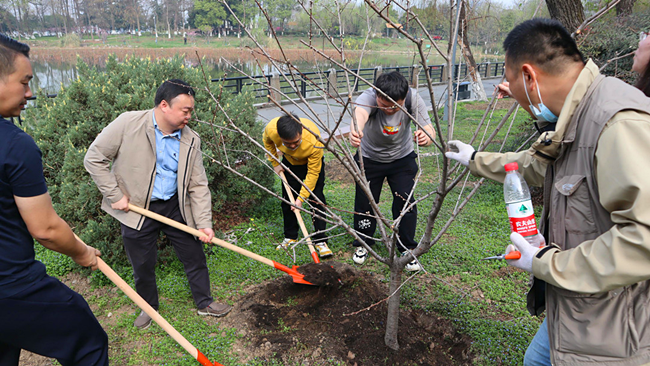 护绿志愿行 共植“青年林”